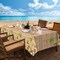 3Pcs Hawaiian Luau Tablecloth Tiki Party Tablecloths Tropical Table Cloth